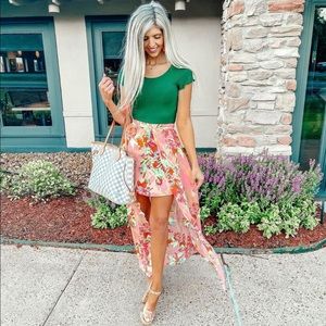 Gianni bini tropical maxi skirt